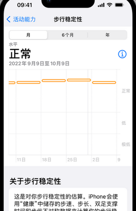 日喀则iPhone手机维修如何在iPhone开启'步行稳定性通知'