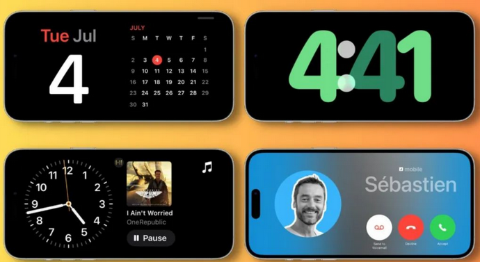 日喀则苹果手机维修分享iOS17横屏充电待机显示有什么好处 