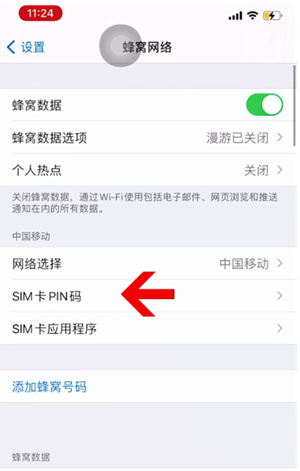 日喀则苹果14维修网分享如何给iPhone14的SIM卡设置密码 