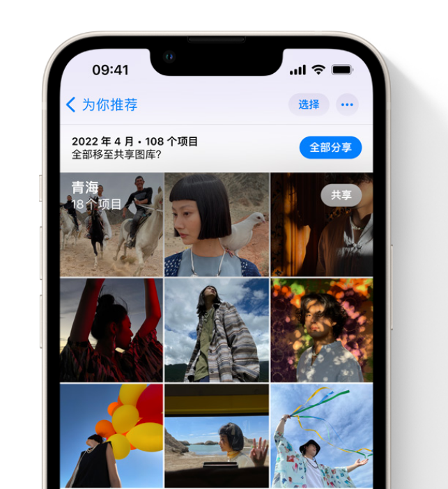 日喀则苹果维修网点分享在 iPhone 上使用共享图库 